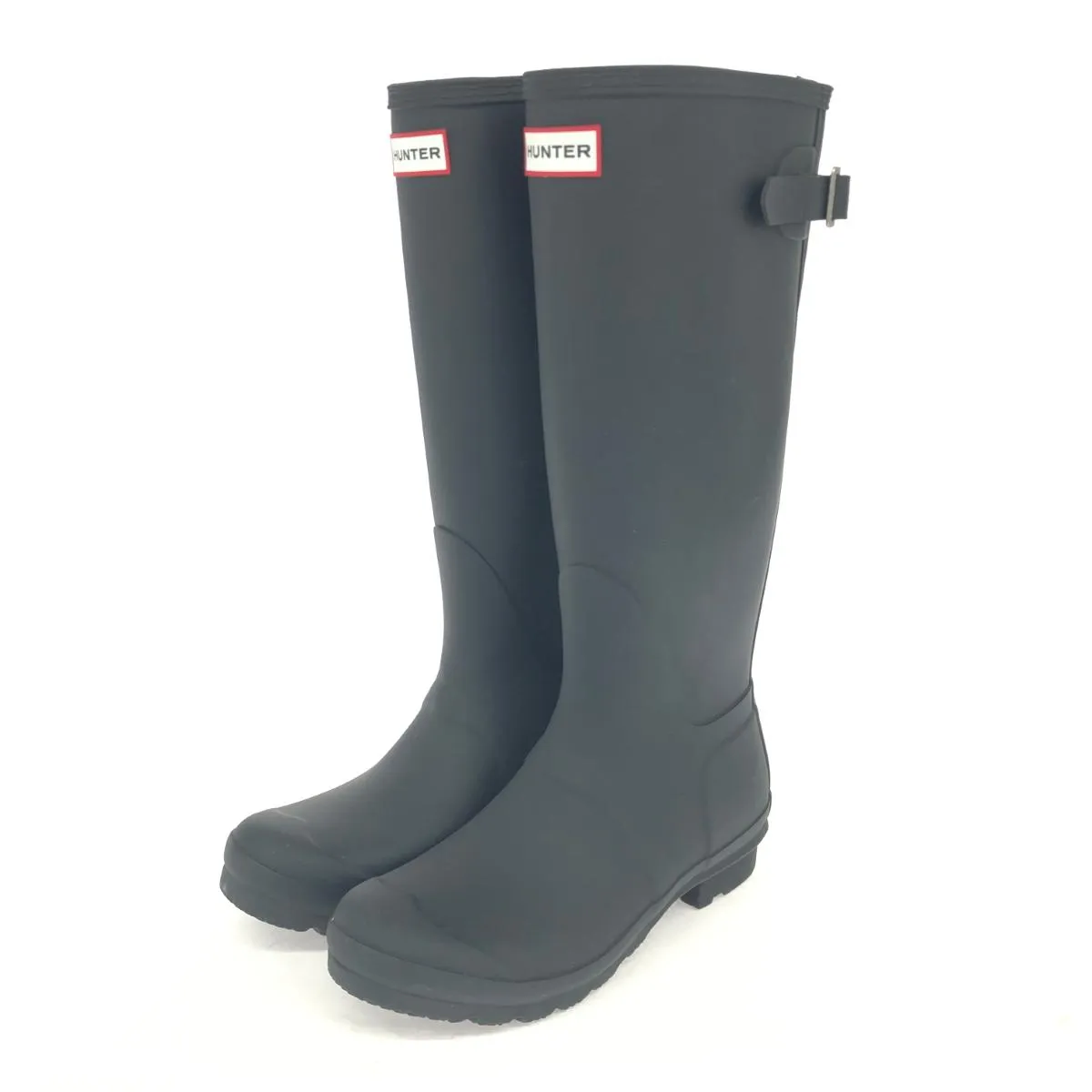 HUNTER ハンター レインシューズ  表記サイズ:UK5     ブラック レディース【中古】