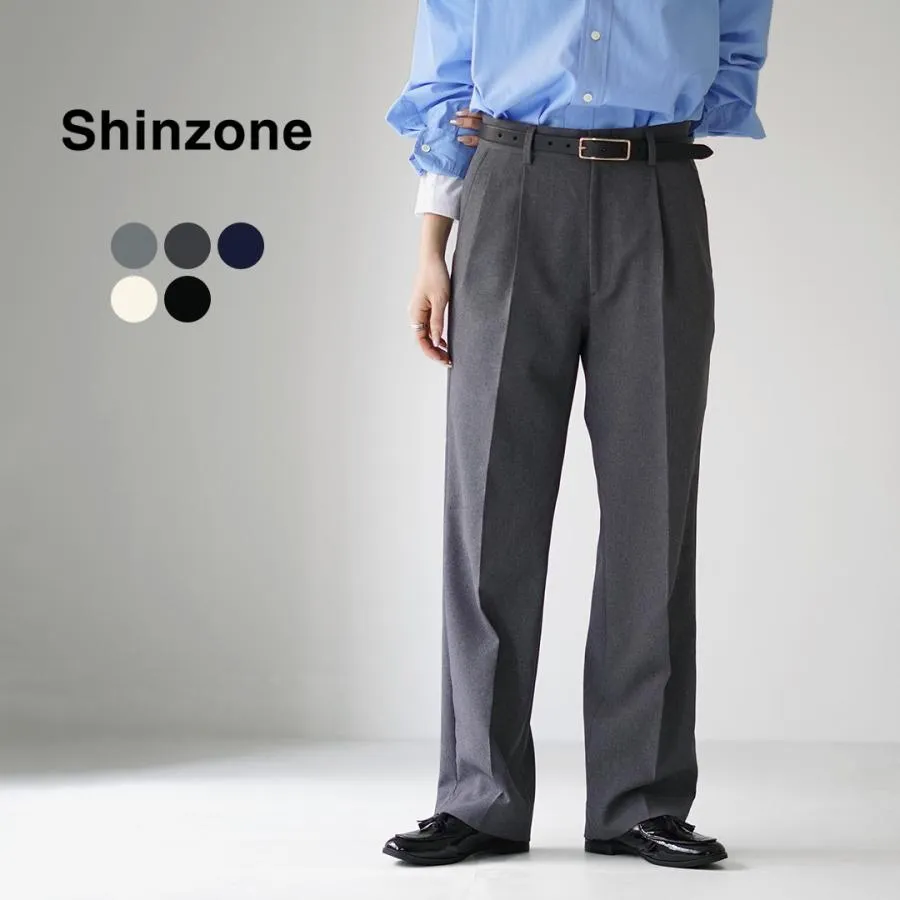 SHINZONE（シンゾーン） クライスラーパンツ 21AMSPA01 / スラックス 2タック フォーマル レディース きれいめ
