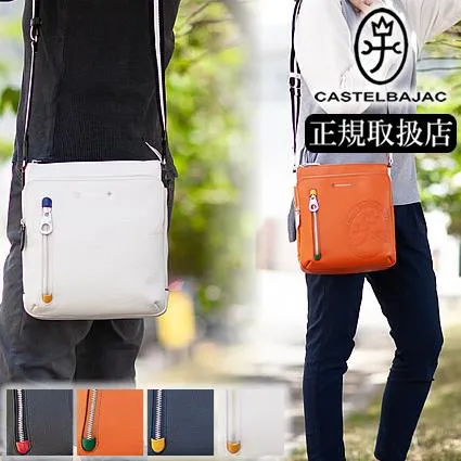 カステルバジャック メンズ レディース ショルダーバッグ デンス Dense 縦型 日本製 革 牛革 本革 バジャック 72112