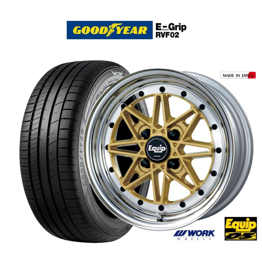 サマータイヤ ホイール4本セット ワーク エクイップ 03 グッドイヤー エフィシエント グリップ RVF02 155/65R14