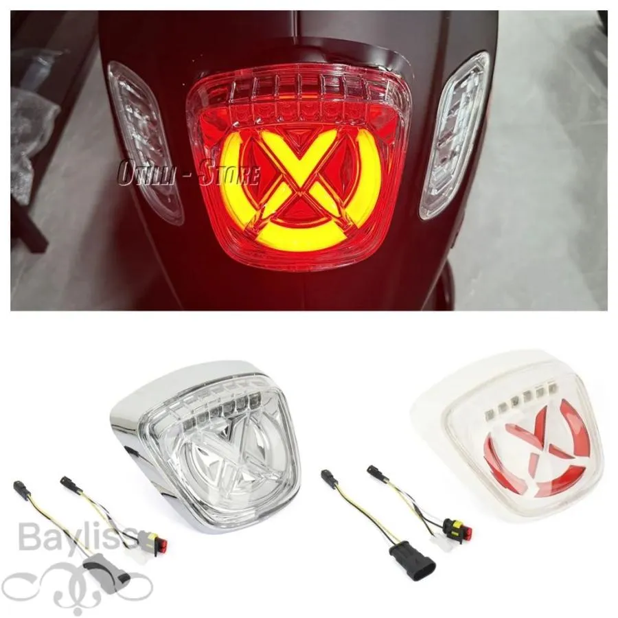 【並行輸入品】バイク LED テールライトストップテールライトブレーキランプリアフラッシャーインジケータウインカーベスパ Sprint150 スプリントプリマベー