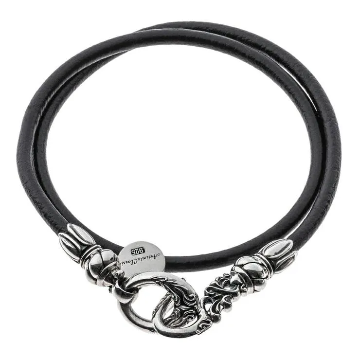 ArtemisClassic アルテミスクラシック/クラシカルフックWレザーブレスレット アクセサリー