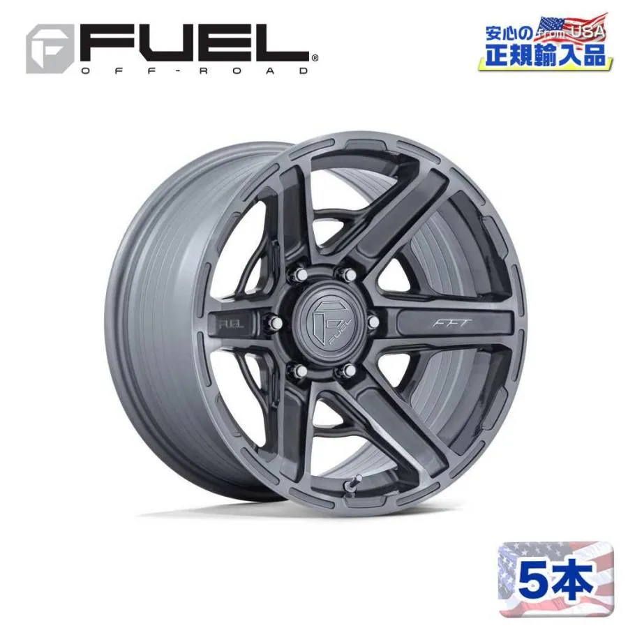 [FUEL 正規品]20インチ アルミホイール 5本 FC892 GAMBIT プラチナム 20×10 6H 139.7 -18 CB106.1/FC892AX20106818N