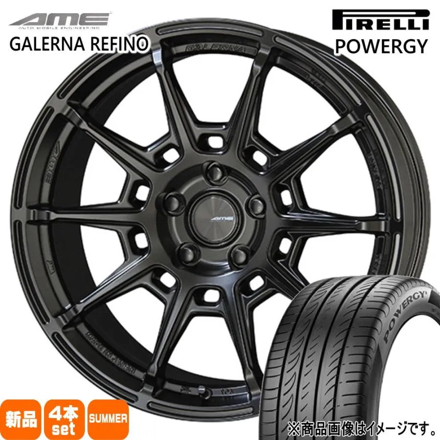 245/35R19 93Y XL ピレリ POWERGY 夏用 サマータイヤ AME GALERNA REFINO クラウン マークX  19インチ