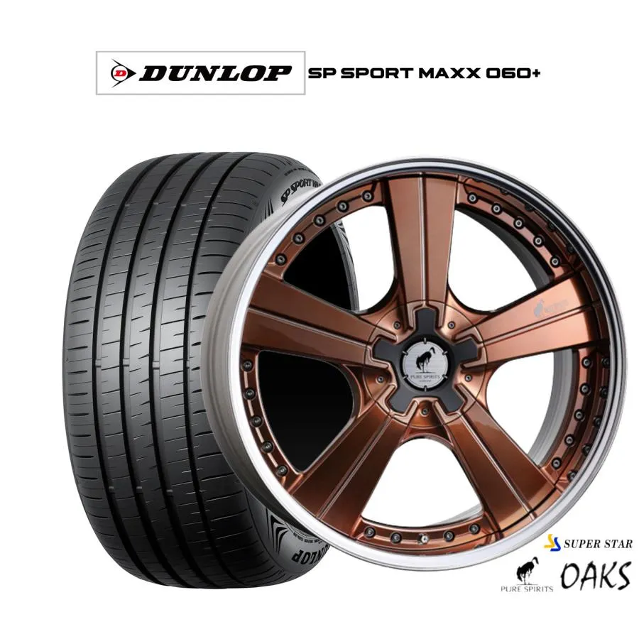 サマータイヤ ホイール4本セット スーパースター ピュアスピリッツ オークス ダンロップ SP SPORT MAXX 060+ 245/45R20