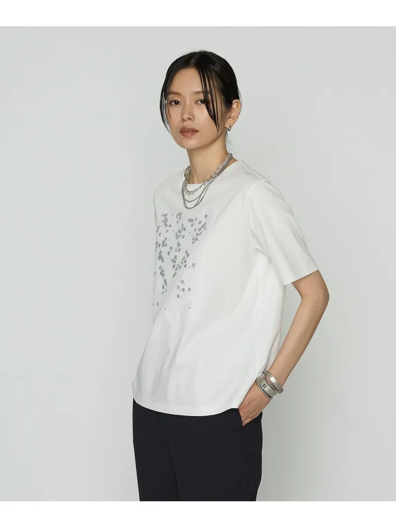 【SALE／10%OFF】シルキースムース Tシャツ COMME CA コムサ トップス カットソー・Tシャツ グレー ブラック ホワイト【RBA_E】【送料無料】[ Fashion]