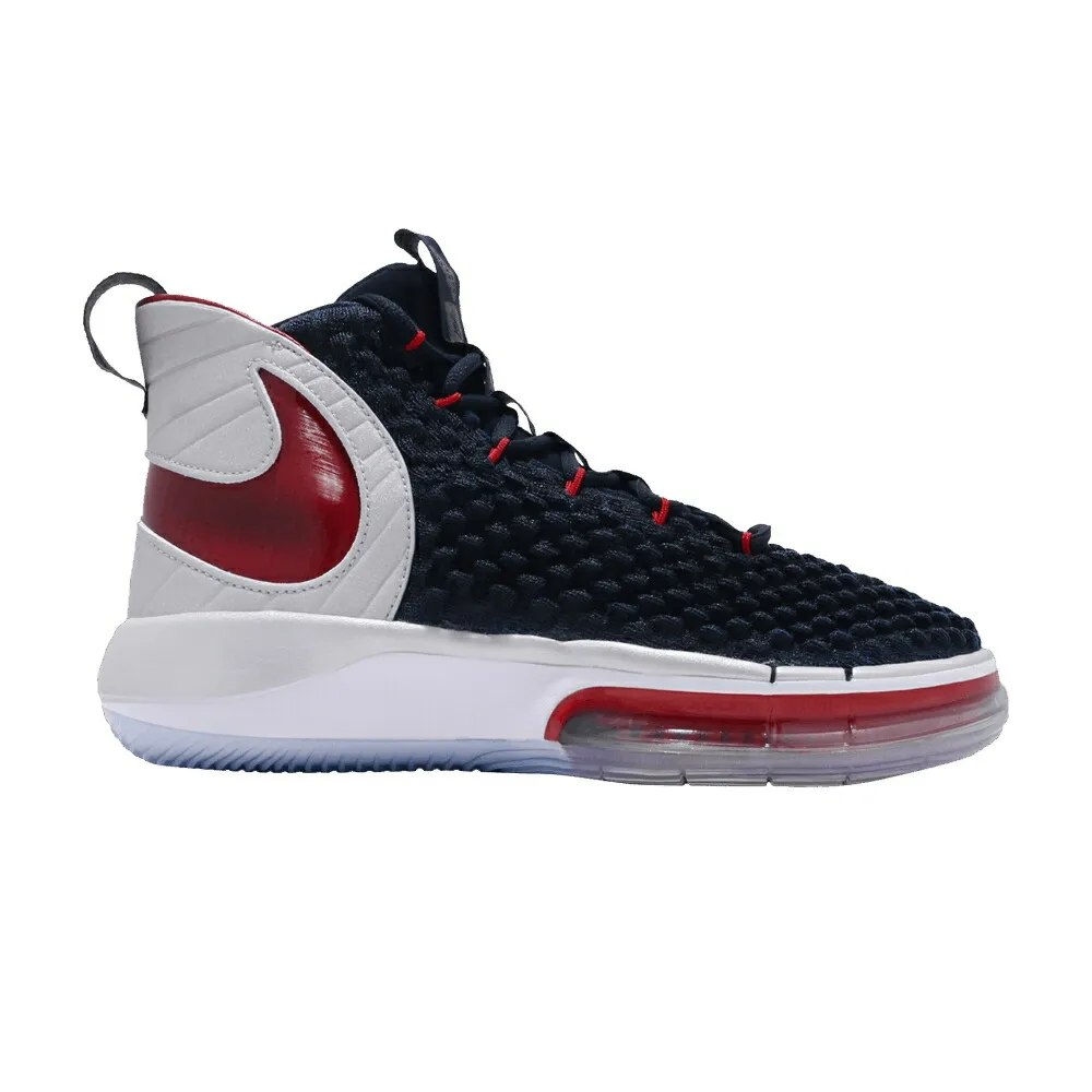 ナイキ アルファダンク 銀色 シルバー 赤 レッド DUNK DEATH スニーカー メンズ NIKE ALPHADUNK EP OF / METALLIC SILVER HYPER ROYAL RED