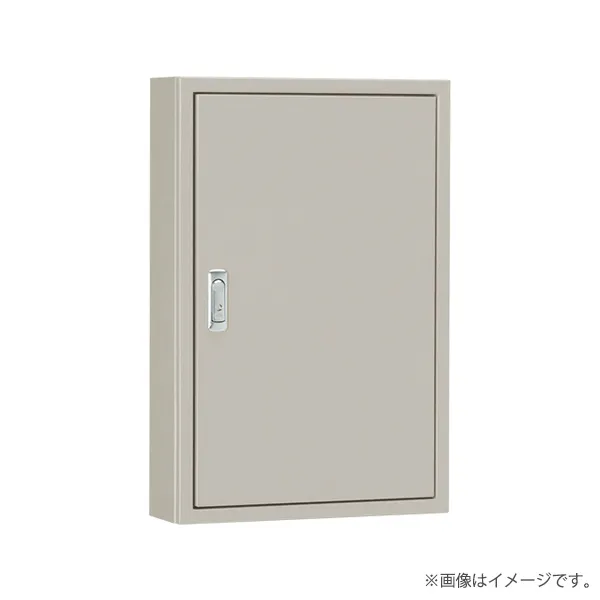 盤用キャビネット 露出形 S25-106-2 フカサ250mm 鉄製基板付 クリーム色（S251062）〔代引不可〕