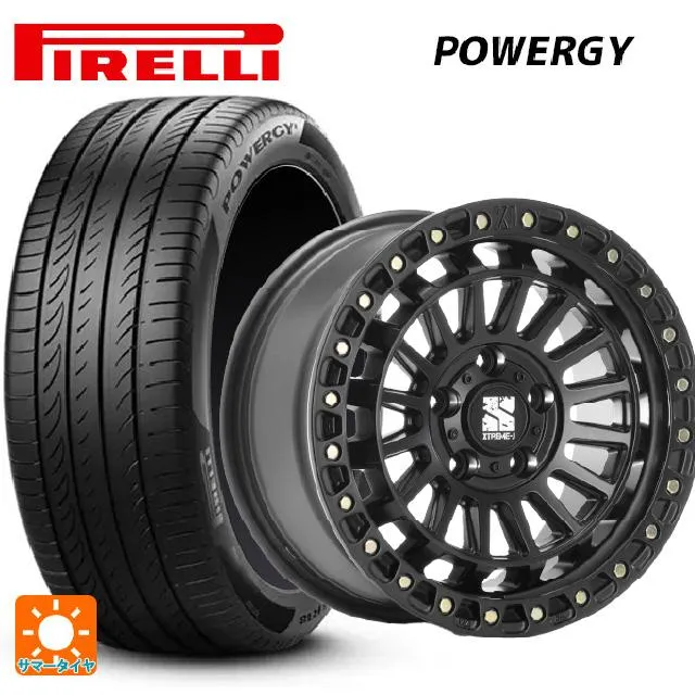 送料無料 サマータイヤホイール 4本セット 235/55R18 104V XL ピレリ パワジー 正規品 エムエルジェイ エクストリームJ XJ08