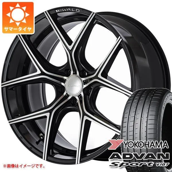アルファード 40系用 サマータイヤ ヨコハマ アドバンスポーツV107 245/45R20 103Y XL V107A ヴァルド イリマ I11-C 8.5-20