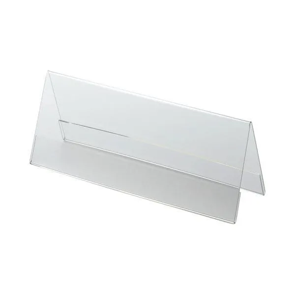 (まとめ) クルーズ アクリル製カード立て V型 大 200×76mm CRV791134 1セット（10個） 〔×5セット〕 代引不可