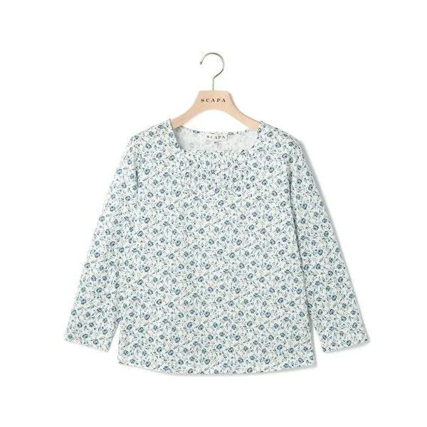 SCAPA / スキャパ フラワージャージカットソー