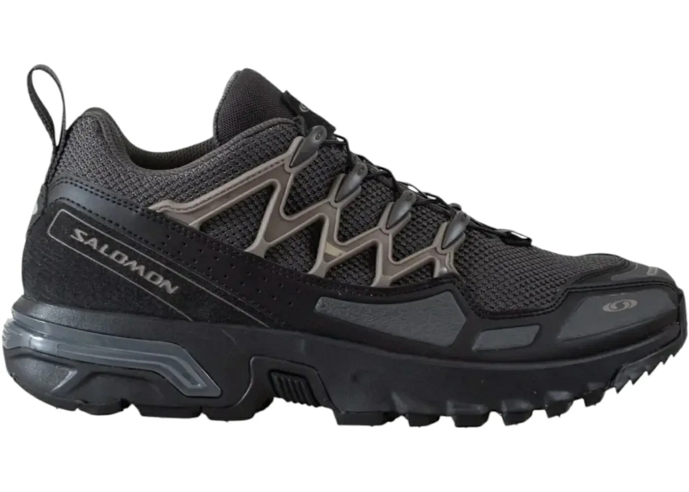 サロモン 黒色 ブラック + スニーカー ユニセックス SALOMON ADVANCED ACS SEASONAL ASPHALT BLACK / ASPHALT BLACK メンズ