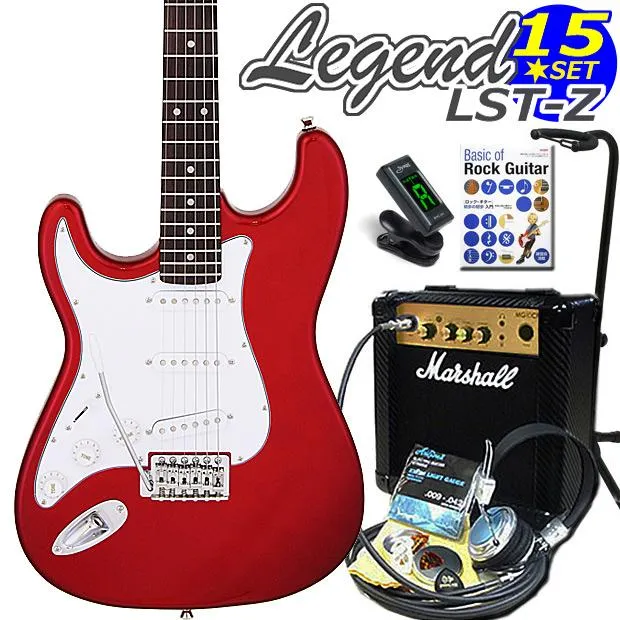 左用エレキギター 初心者セット LST-Z-LH/CA マーシャルアンプ付 初心者セット15点