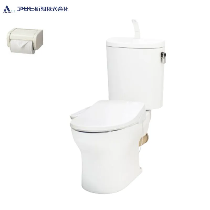 【送料無料】アサヒ衛陶 組み合わせトイレセット エディ868+サンウォッシュ 壁:排水芯148/155mm 手洗い有り 紙巻器付 袖付きタイプ 脱臭機能 ラブリーホワイト RA9486PT921(LW)