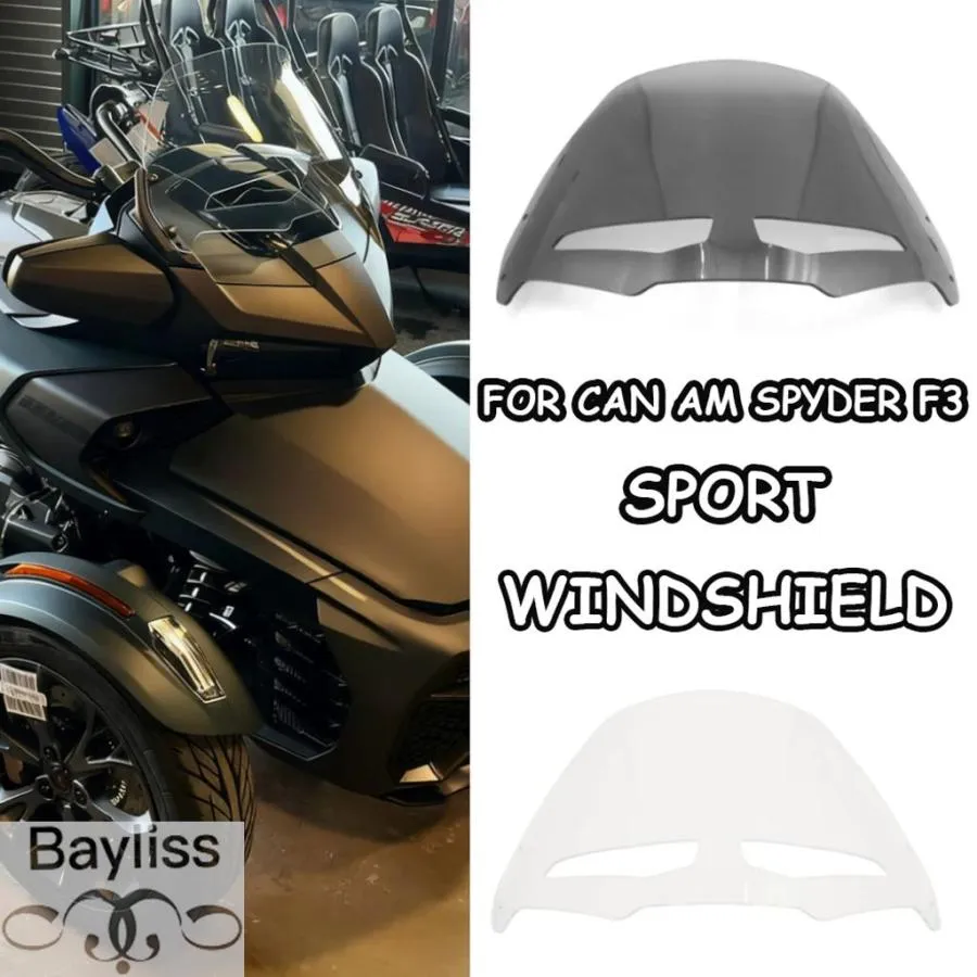 【並行輸入品】CAN-AM SPYDER F3 スポーツ用 高ウインドシールド バイク用スクリーン ウインドシールド CAN-AM SPYDER F3用 ウインドスクリーン