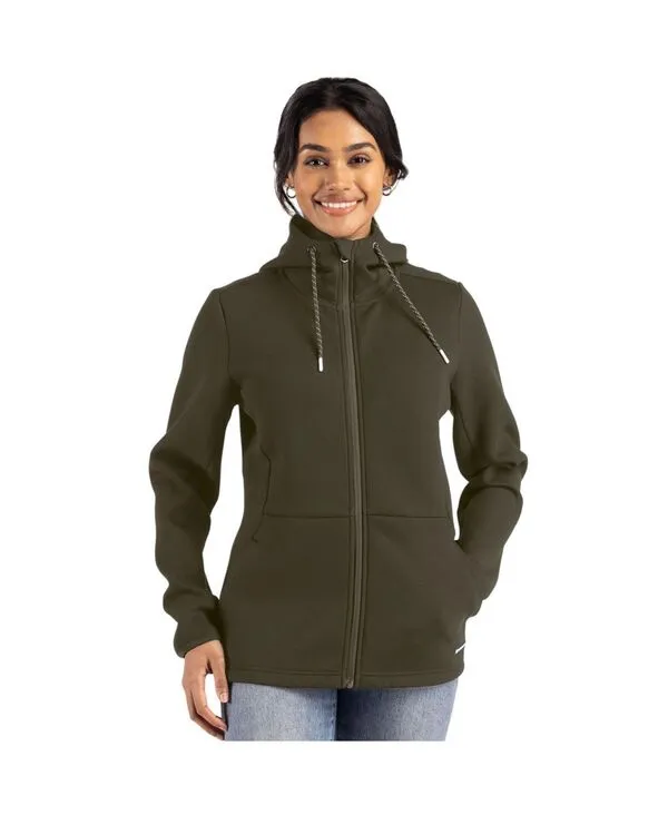 カッターアンドバック レディース アウター ジャケット・ブルゾン フーデッドジャケット ジャケット Cutter \u0026 Buck Roam Epic Comfort Recycled Womens Full Zip Hooded Jacket Poplar