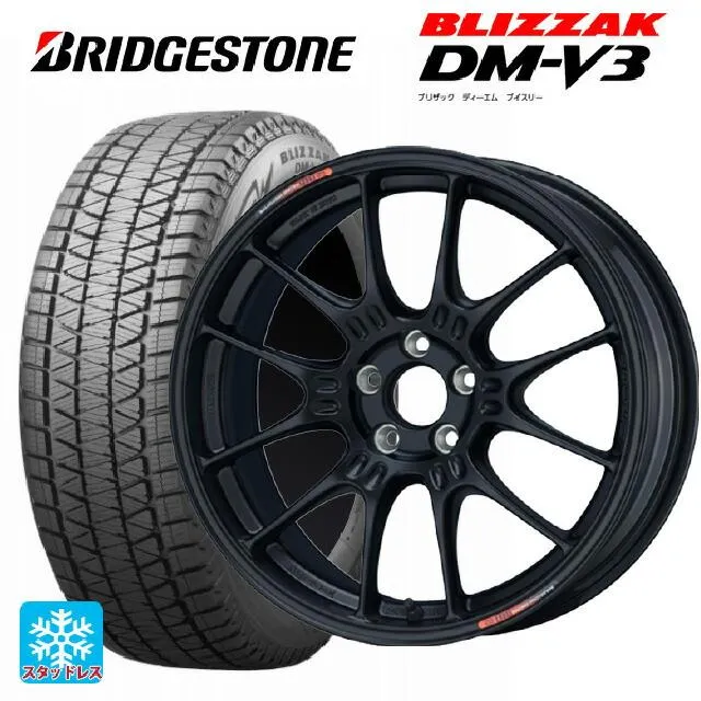送料無料 スタッドレスタイヤホイール 4本セット 225/65R17 102Q ブリヂストン ブリザック DMV3 正規品 エンケイ レーシング GT
