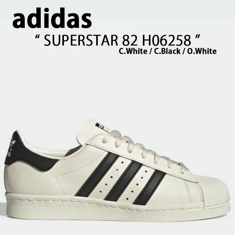adidas Originals アディダス オリジナルス スニーカーSUPERSTAR 82 スーパースター 82 H06258 White Black ホワイト ブラック メンズ レディース 男女共用 男性用 女性用【中古】未使用品