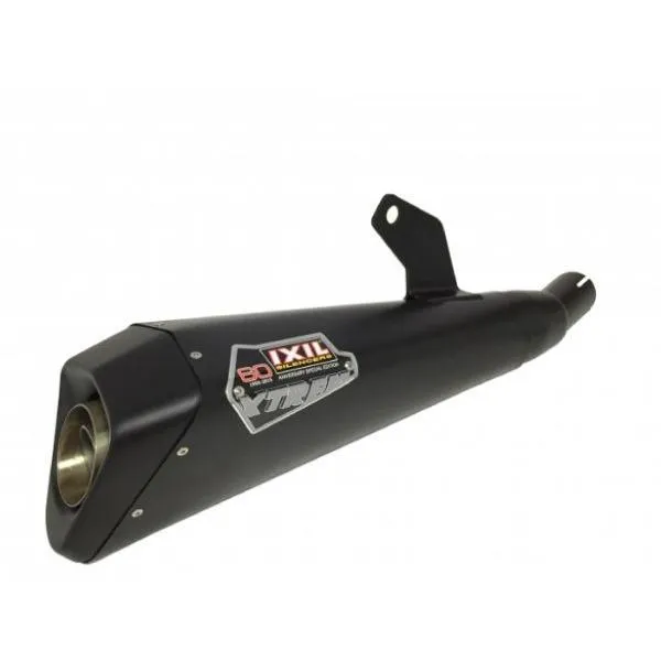 マッドマックス IX-FH6834SB IXIL イクシル スラッシュコーン スリップオン マフラー X55SSB ブラックHTペイント 370 mm CBR500R CB500F CB500X '16-'18
