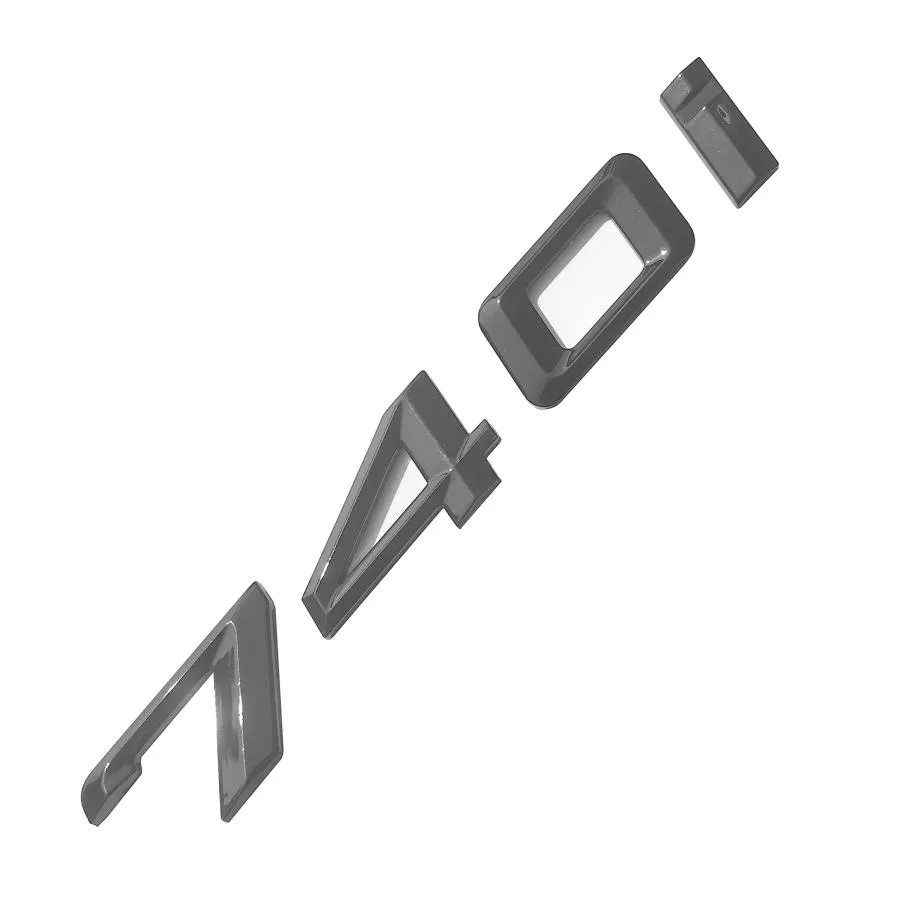 【並行輸入品】740i Emblem Gloss Black Genuine OEM Size Replacement for BMW Tru