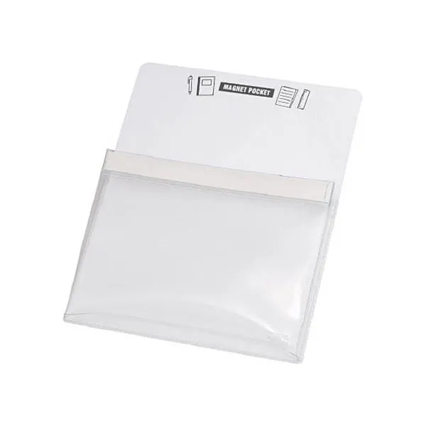 (まとめ) TRUSCO マグネットポケットA4用白 MGP-A4-W 1枚  【×10セット】[21]