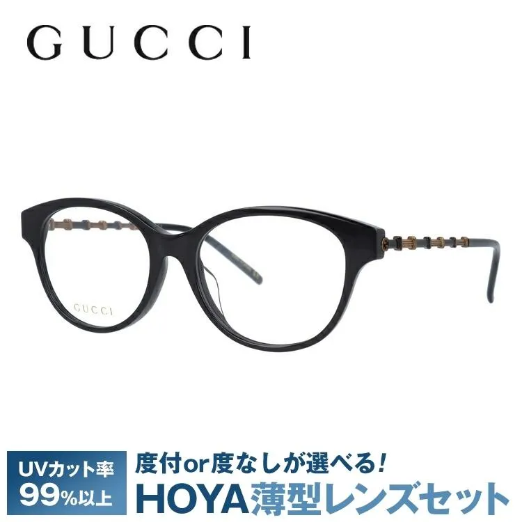 グッチ GUCCI メガネ 眼鏡 フレーム 度付き 度入り 伊達 アジアンフィット GG0658OA 001 53 メタル バンブー プレゼント ギフト ラッピング無料