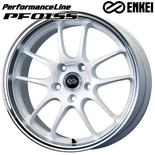 ENKEI エンケイ パフォーマンスライン PF01 SS 17インチ 9.0J 5H114.3 +60 パールマシンドホワイト アルミホイール単品 1本 4本以上送料無料