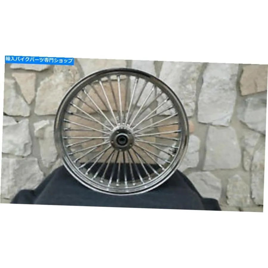 クロームパーツ 18x5.5 \"ハーレーナイトトレインのためのDNA脂肪スポークマンモスリアホイール2008アップ 18X5.5\" DNA FAT SPOKE MAMMOTH REAR WHEEL