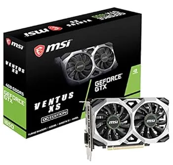 【中古】MSI GeForce GTX 1650 VENTUS XS 4G OC グラフィックスボード VD7207