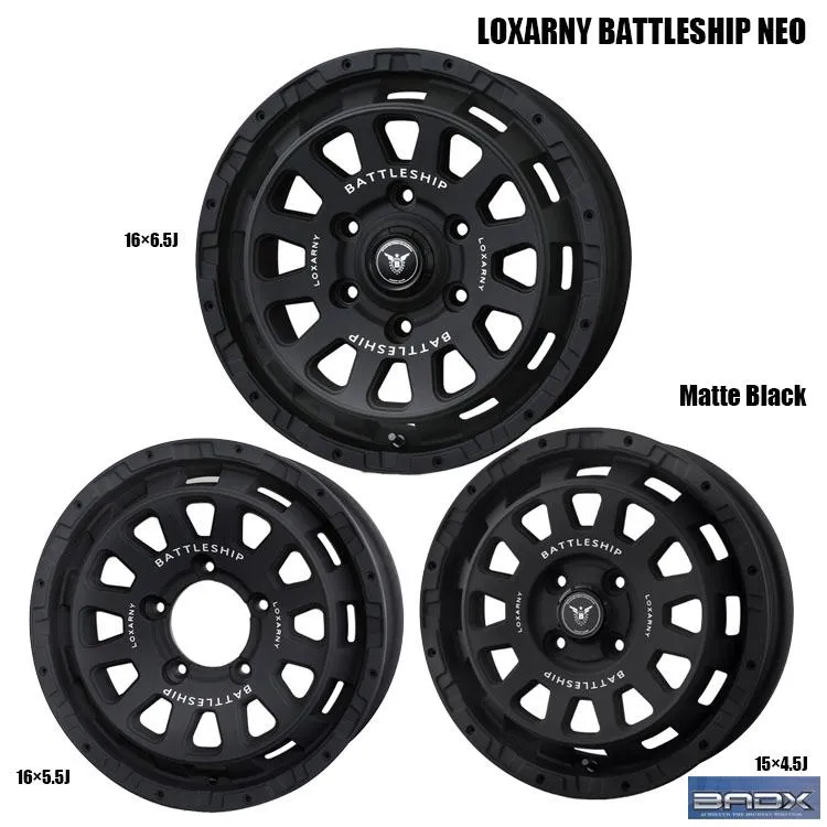 18インチ 6H139.7 8.5J 8.5J+52 6穴 ホイール 【2本セット 新品】  LOXARNY BATTLESHIP NEO 送料無料 バドックス