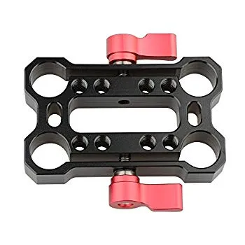 【中古】camvate高さRiser Railblockオフセット15?mmロッドクランプ(レッド) 蝶ネジ n5ksbvb