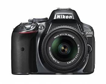 【中古】 Nikon ニコン デジタル一眼レフカメラ D5300 18-55mm VR II レンズキット グレー 2400万画素 3.2型液晶 D5300LK18-55VR2GY