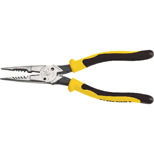 ■[ラジオペンチ]ＫＬＥＩＮ ＴＯＯＬＳ社 ＫＬＥＩＮ ロングノーズプライヤー コンフォートハンドル ２２０ｍｍ J206-8C 1丁【114-2914】【代引不可商品】【メール便1個まで対象商品】