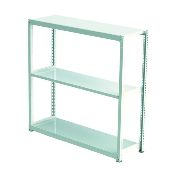 ※法人専用品※アイリスオーヤマ 中量ラック(500kgタイプ･高サ2400mm) 単体型･高サ2400mm ホワイト M5K1590243 1点
