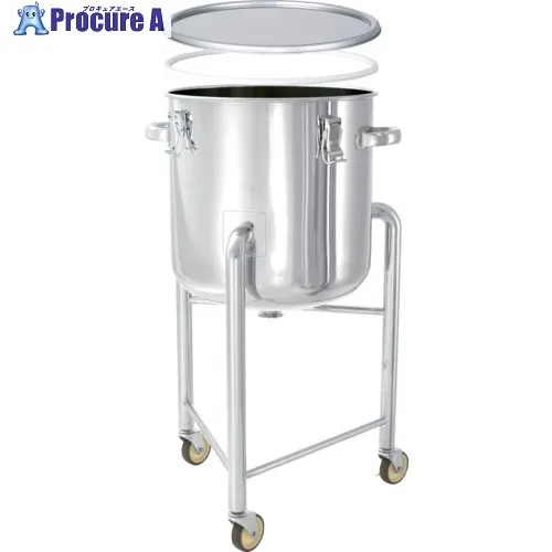 MONOVATE 鏡板型 PTFEパッキン付密閉容器 脚付 36L DT-CTH-L-PTFE-36 1個 ■▼866-6566