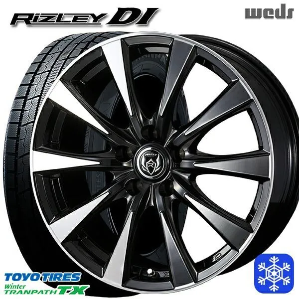 215/60R16インチ TOYO トーヨー ウィンター トランパス TX 5H114.3 スタッドレスタイヤホイールセット ウェッズ ライツレー DI