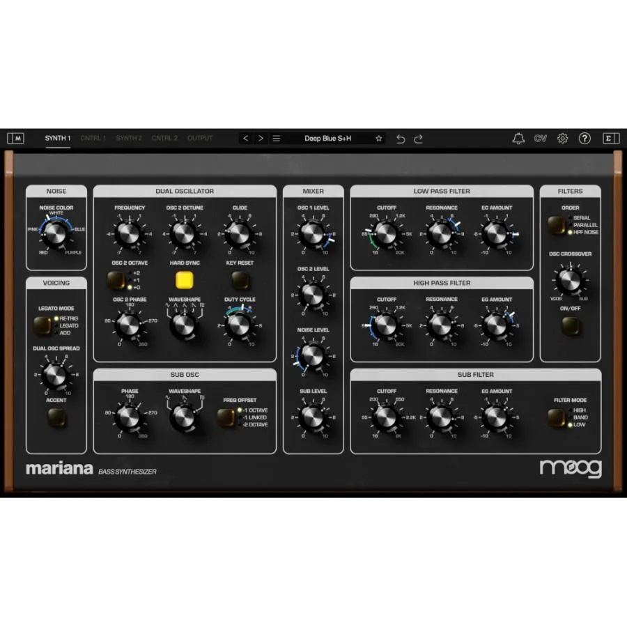 《キャンペーン中〜 5/4まで》Moog Mariana ベースシンセサイザー プラグイン《ダウンロード版》