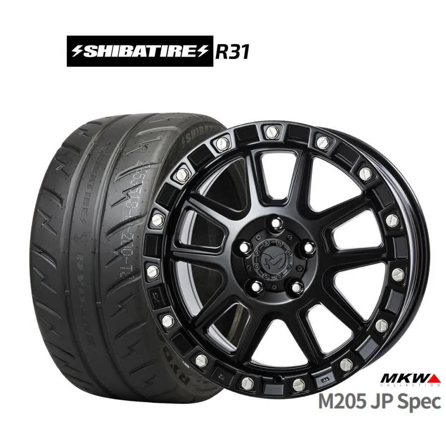 サマータイヤ ホイール4本セット MKW M205 JPスペック SHIBATIRE シバタイヤ 280R (R31) 245/40R18