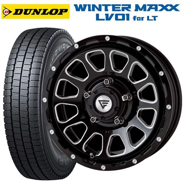 スズキ ジムニーシエラ(74系)用 225/75R16 118/116N ダンロップ ウィンターマックス LV01 for VAN デルタフォース オ