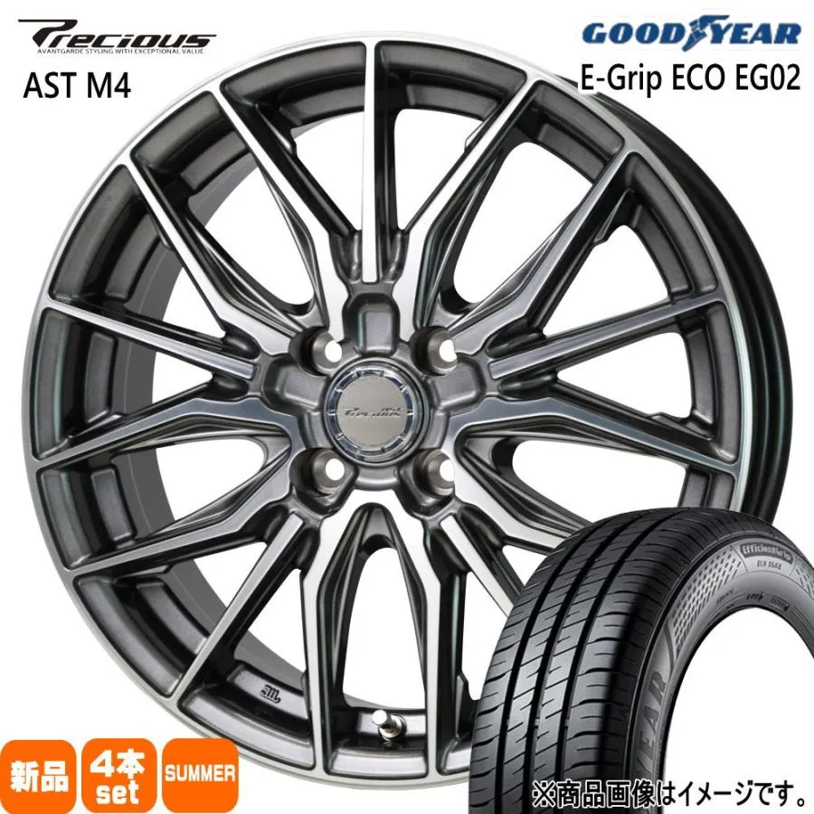 ゼスト AZワゴン パレット etc  グッドイヤー 165/55R14 72V EfficientGrip ECO EG02 夏用 サマータイヤ Precious AST M4 14インチ