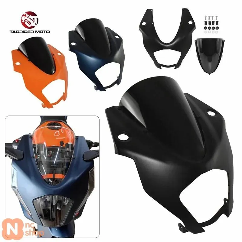 【並行輸入品】フロントヘッドライト ウィンドスクリーン ウィンドシールド ヘッドランプフェアリングスクリーン KTM RC390 2022年 2023年 2024年