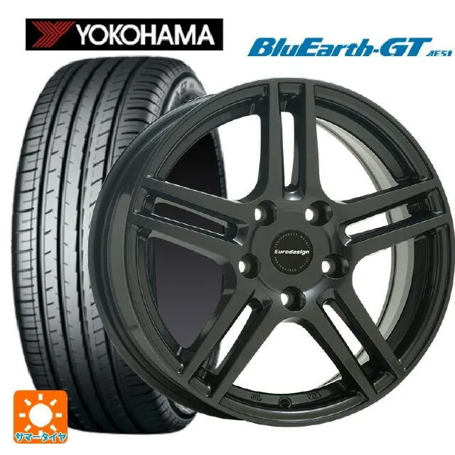 プジョー 2008(ABA-94H系)用 195/65R15 91H ヨコハマ ブルーアースGT AE51 ユーロデザイン アイガー