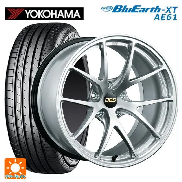送料無料 サマータイヤホイールセット 215/50R18 92V ヨコハマ ブルーアースXT AE61 BBS RI-A 18-7.5J