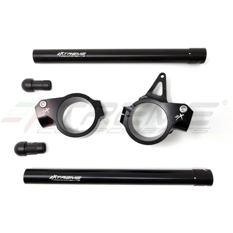 EXTREME COMPONENTS エクストリームコンポーネンツ GP ハンドルバー 15MMオフセット+ステアリングダンパーブラケット 直径53MM Panigale V4 S R ハンドル