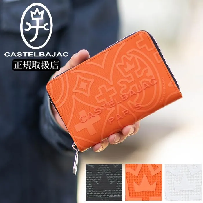 カステルバジャック 財布 折財布 セミ長財布 ラウンドファスナー ミドルサイズ 新作 メンズ 小銭入れあり 牛革 CASTELBAJAC ミカ小物 070614