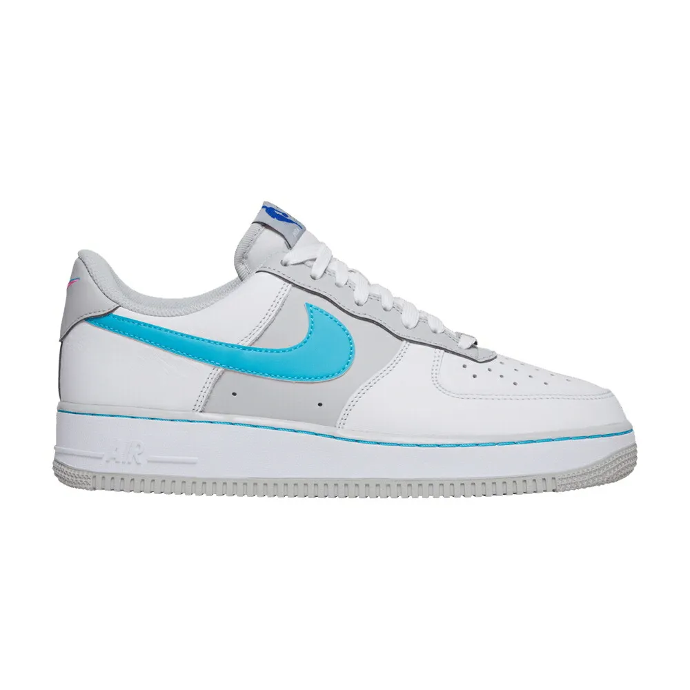ナイキ 白色 ホワイト 灰色 グレー エアフォース 07 75TH SPURS スニーカー メンズ NIKE NBA X AIR FORCE 1 LV8 ANNIVERSARY - / WHITE GREY FOG SUNDIAL TURQUOISE