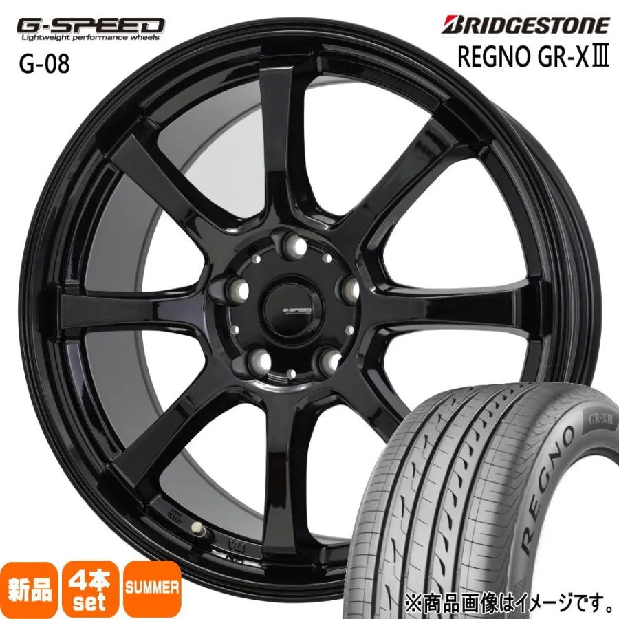 215/45R17 91W XL ブリヂストン REGNO GR-X3 夏用 サマータイヤ G・speed G-08 カローラルミオン ブレイド  17インチ