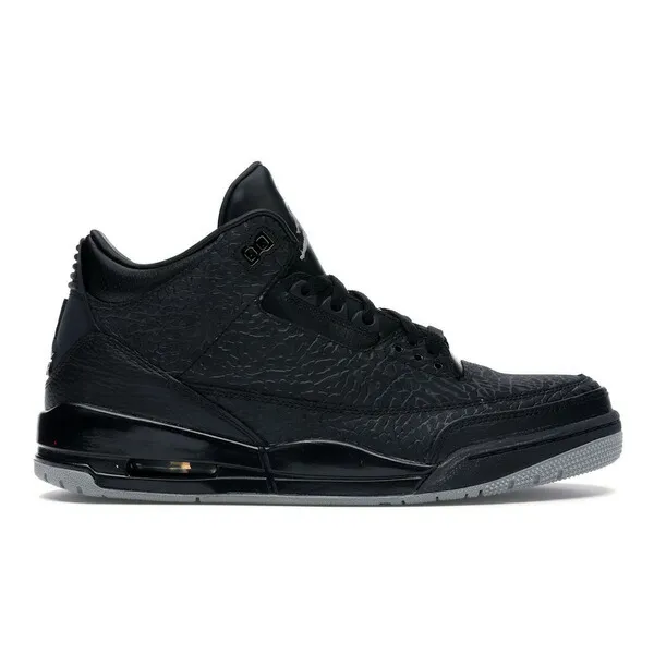 Jordan ジョーダン メンズ スニーカー  【Jordan 3 Retro Black Flip】  サイズ US_10.5(28.5cm) Black/Metallic Silver