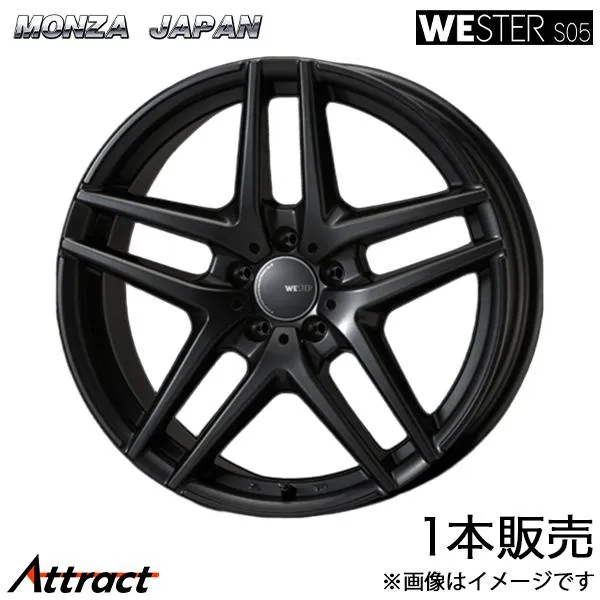 モンツァジャパン ウェスターS05 3Dr(F56) DBA-XM12 アルミホイール1本 16インチ 5穴 ガンメタリック TA-28 MONZAJAPAN WESTER S05